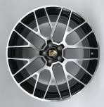 Кованые диски Ju-Tuning RGWX1022 чёрный R20 5x112 на Porsche Cayenne, Panamera
