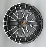 Кованые диски Ju-Tuning RGWQ1861 тёмный графит R20 5x130 на Porsche Cayenne, Panamera
