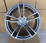 Кованые диски Ju-Tuning RGWM1879 матовый стальной серый проточка R21 5x130 на Porsche Cayenne, Panamera