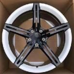Кованые диски Ju-Tuning RGWC1213 чёрный глянец R20–R21 5x130 на Porsche Cayenne, Panamera