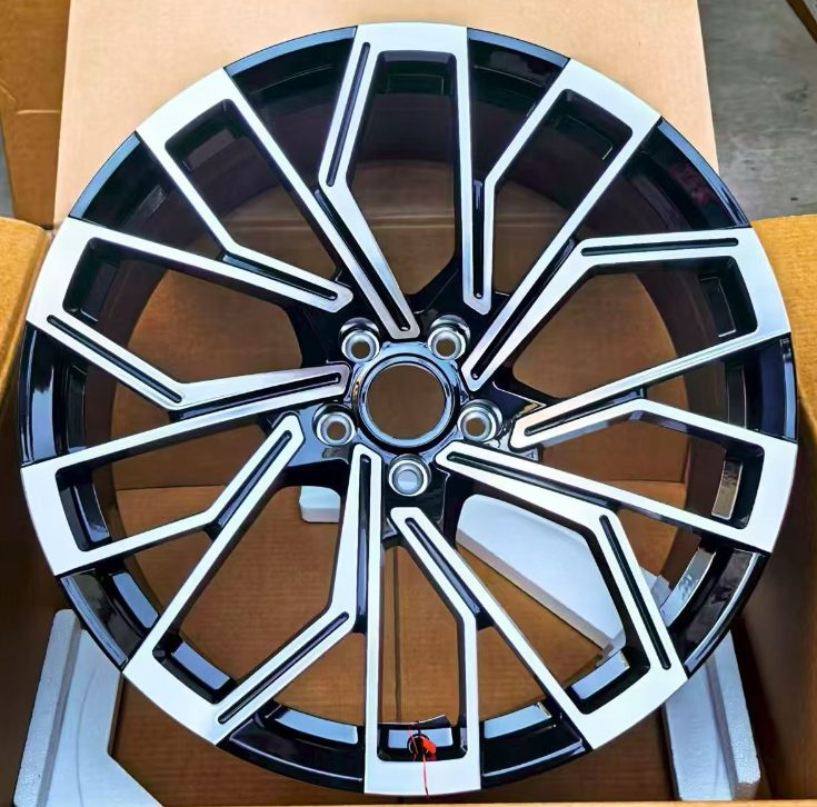 Кованые диски Ju-Tuning RGW1107 чёрный глянец R21 5x112 на Audi A4-A8/Q7, VW