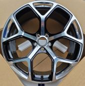 Кованые диски Ju-Tuning RGWC1105 чёрный глянец полированная лицевая часть R18–R21 5x112 на Audi A4-A8/Q7, VW