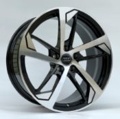 Кованые диски Ju-Tuning RGWT1030 чёрный глянец R18 5x112 на Audi A4-A8/Q7, VW