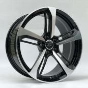 Кованые диски Ju-Tuning RGWC121 чёрный глянец R18–R19 5x112 на Audi A4-A8/Q7, VW