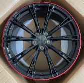 Кованые диски Ju-Tuning RGWT086 чёрный глянец R18–R19 5x112 на Audi A4-A8/Q7, VW — фото 2