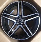Кованые диски Ju-Tuning RGWX386 чёрный глянец R18–R20 5x112 на Mercedes C/E/S, GLC, GLE