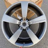 Кованые диски Ju-Tuning RGWQ0133 полу матовый тёмный графит плоская посадка болтов R20 5x120 на Range Rover, Defender