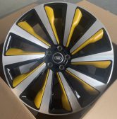 Кованые диски Ju-Tuning RGWC174L чёрный глянец R21–R23 5x120 на Range Rover, Defender