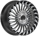 Кованые диски Ju-Tuning RGWQ1613 чёрный глянец R20 5x120 на Range Rover, Defender