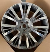 Кованые диски Ju-Tuning RGWC376 серый полированная лицевая часть R21–R22 5x120 на Range Rover, Defender