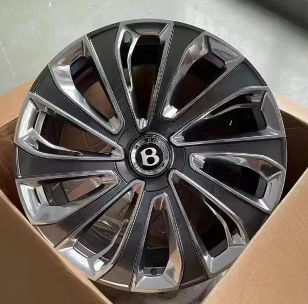 Кованые диски Ju-Tuning RGWCT1749 тёмный серый R22 5x130 на Bentley, Rolls-Royce