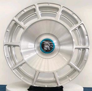 Кованые диски Ju-Tuning 22RRF22SMF серебристый браширование R22 5x112 на Bentley, Rolls-Royce