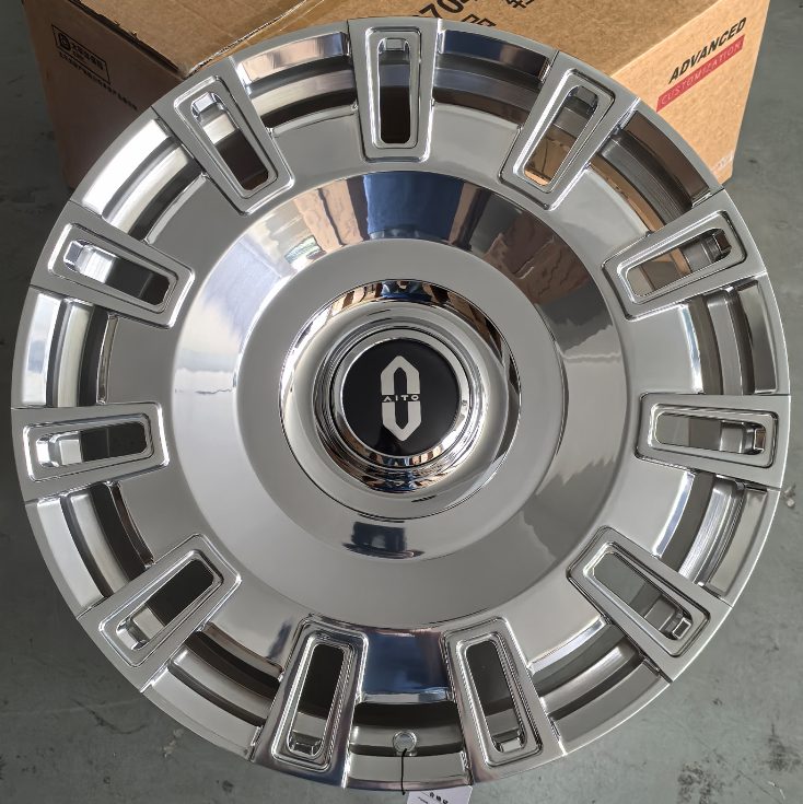 Кованые диски Ju-Tuning RGWC2256C зеркальная полировка R21 5x120 на AITO, Li Auto, Xiaomi, Zeekr