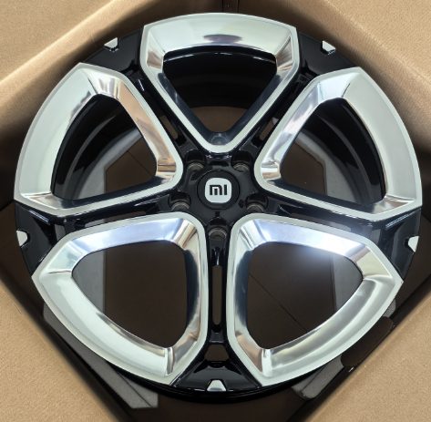 Кованые диски Ju-Tuning RGWC2298 чёрный глянец полированная лицевая часть R19–R21 5x114.3 на AITO, Li Auto, Xiaomi, Zeekr