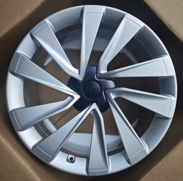 Кованые диски Ju-Tuning RGWA411 мелкозернистый серебристый металлик R19–R20 5x114.3 на Tesla 3/Y, BYD, Zeekr