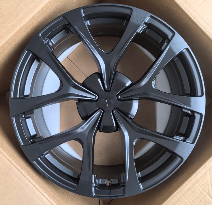 Кованые диски Ju-Tuning RGW886 полу матовый чёрный R19 5x114.3 на Tesla 3/Y, BYD, Zeekr