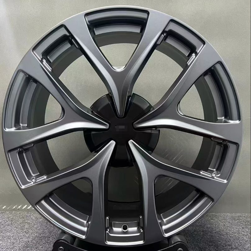 Кованые диски Ju-Tuning RGWC886 полу матовый стальной серый R19–R20 5x114.3 на Tesla 3/Y, BYD, Zeekr