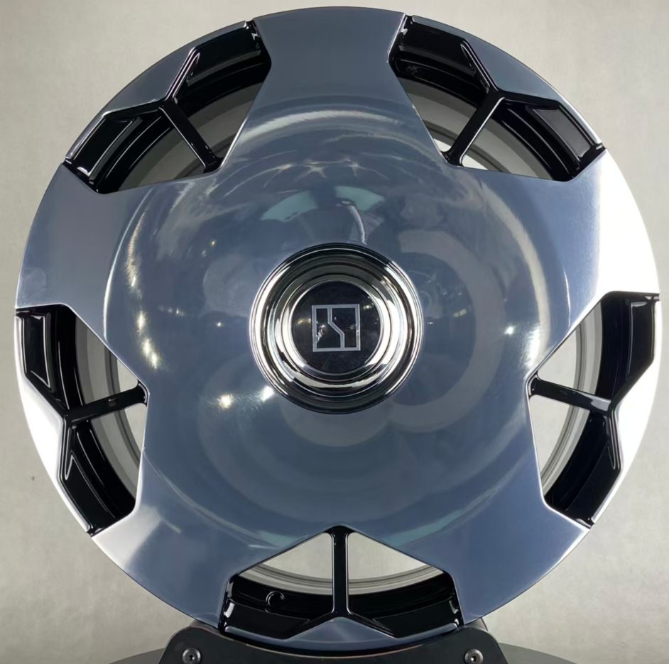 Кованые диски Ju-Tuning RGWC10925 чёрный полированная лицевая часть R21 5x108 на Tesla, Zeekr, BYD