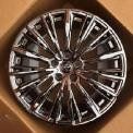 Кованые диски Ju-Tuning RGWC20225 чёрный хром плоская посадка болтов R19–R20 5x120 на Toyota, Lexus