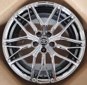 Кованые диски Ju-Tuning RGWL07 чёрный хром плоская посадка болтов R18 5x114.3 на Camry, RAV4, Lexus