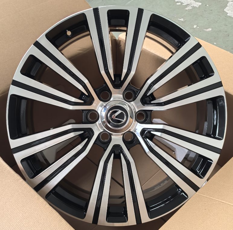 Кованые диски Ju-Tuning RGWX989 чёрный глянец R20 6x139.7 на Prado, Hilux, Tank 300
