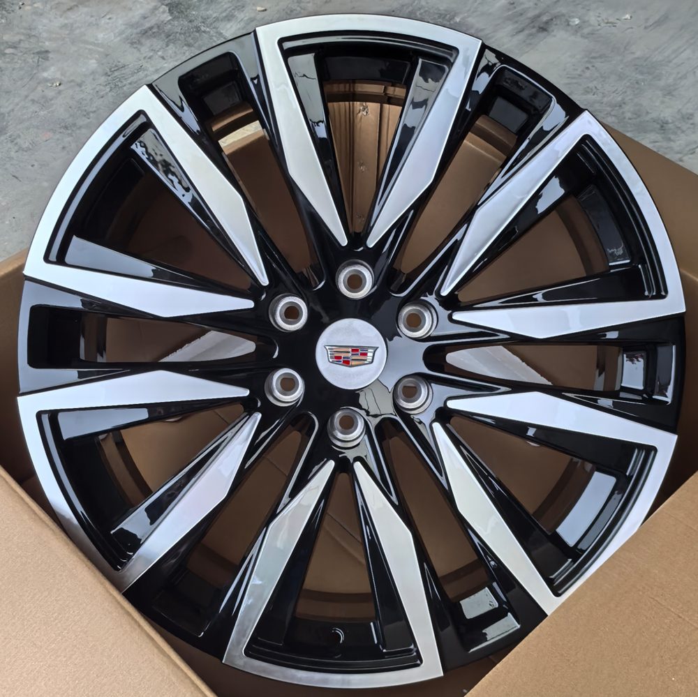 Кованые диски Ju-Tuning RGWX2416 чёрный R20 6x120 на Cadillac Escalade, Lincoln
