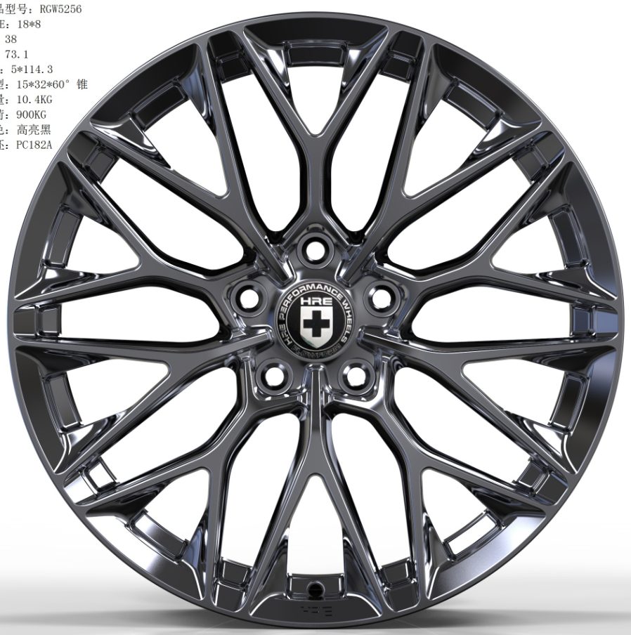 Кованые диски Ju-Tuning RGWA5256 чёрный глянец R18 5x112