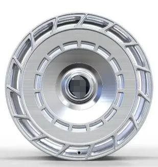 Кованые диски Ju-Tuning BRL6359 брашированное серебро R21 5x120 на AITO, Li Auto, Xiaomi, Zeekr