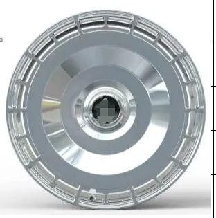 Кованые диски Ju-Tuning BRL6380 серебристый R21 5x120 на AITO, Li Auto, Xiaomi, Zeekr
