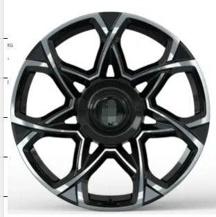 Кованые диски Ju-Tuning BRL6311 чёрный глянец R21 5x120 на AITO, Li Auto, Xiaomi, Zeekr