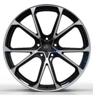 Кованые диски Ju-Tuning BRL6021 чёрный глянец R20 5x120 на AITO, Li Auto, Xiaomi, Zeekr