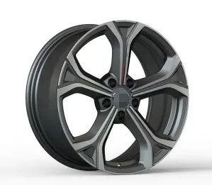 Кованые диски Ju-Tuning BRL6115 чёрный глянец R19 5x120 на AITO, Li Auto, Xiaomi, Zeekr