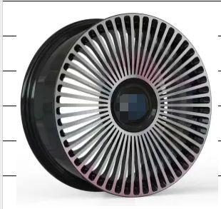 Кованые диски Ju-Tuning BRL6705 чёрный глянец R20 5x120 на AITO, Li Auto, Xiaomi, Zeekr