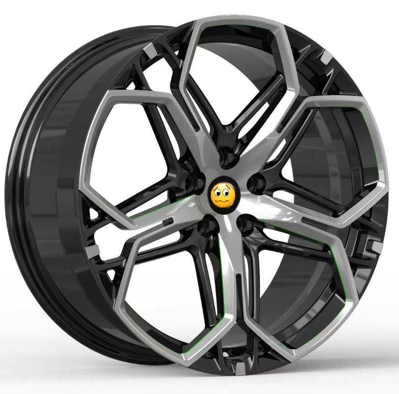Кованые диски Ju-Tuning RL6551 чёрный глянец R19 5x114.3 на AITO, Li Auto, Xiaomi, Zeekr
