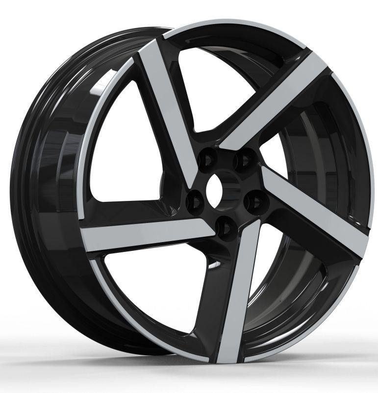 Кованые диски Ju-Tuning BRL6558 чёрный глянец R19 5x114.3 на AITO, Li Auto, Xiaomi, Zeekr