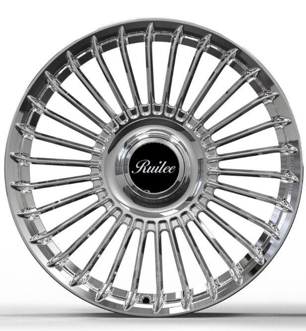 Кованые диски Ju-Tuning RL1001-1 полировка R19 5x112 на Mercedes C/E/S, GLC, GLE