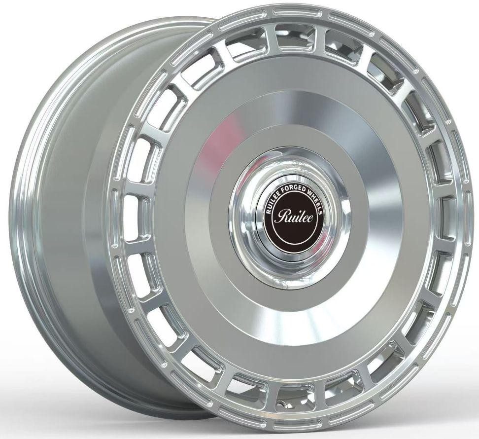 Кованые диски Ju-Tuning RL1002-1 полировка R19 5x112 на Mercedes C/E/S, GLC, GLE