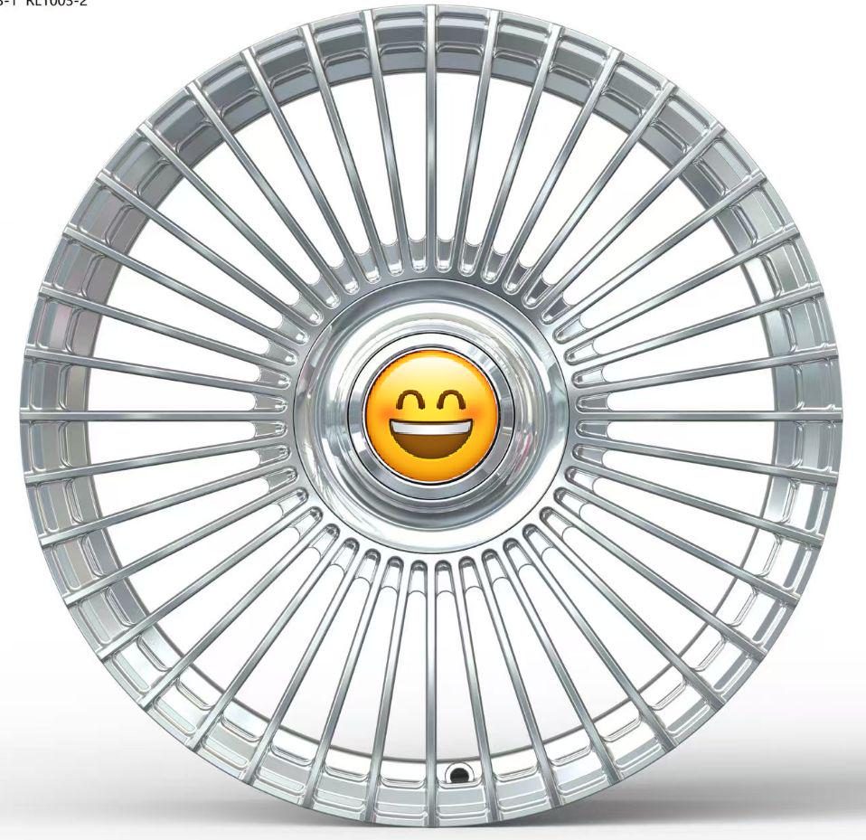 Кованые диски Ju-Tuning RL1003-1 полировка R19 5x112 на Mercedes C/E/S, GLC, GLE