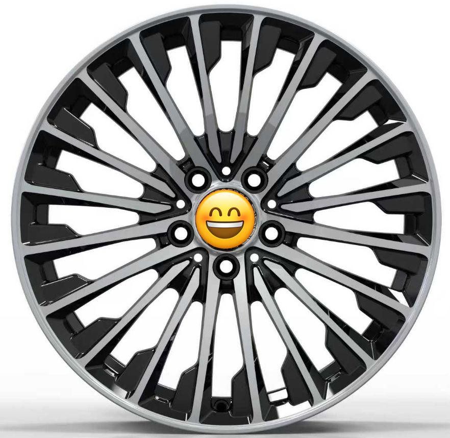 Кованые диски Ju-Tuning RL1005-4 чёрный глянец R20 5x112 на Mercedes C/E/S, GLC, GLE