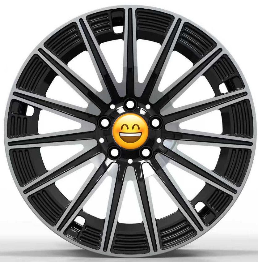 Кованые диски Ju-Tuning RL1005-4 чёрный глянец R20 5x112 на Mercedes C/E/S, GLC, GLE — фото 2