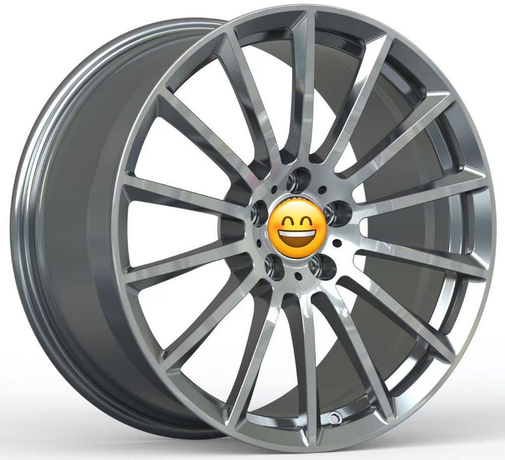 Кованые диски Ju-Tuning RL1007-5 графит gunmetal R18 5x112 на Mercedes C/E/S, GLC, GLE